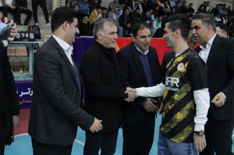 برگزاری مراسم خداحافظی دروازه بان اسبق تیم ملی فوتسال توسط باشگاه سفیر گفتمان تهران