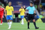 قضاوت تیم داوری تهرانی در بازی برزیل و صربستان