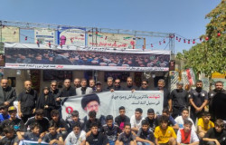 حضور مسئولان هیات فوتبال در موکب اداره کل ورزش و جوانان