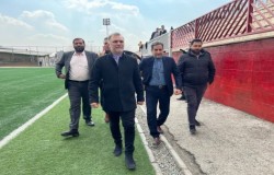 رئیس هیات فوتبال نظاره گر بازی پیکان و ایرانمهر باباخانی
