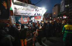 برپایی موکب افظار هیات فوتبال در چهارراه ولیعصر(عج)