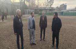 بازدید رئیس هیات فوتبال از مجموعه شهید شیرودی