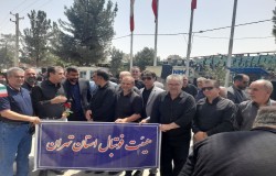تجدید میثاق هیات فوتبال استان تهران با شهداء