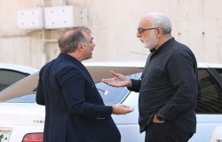 رئیس هیات فوتبال در مراسم تشییع پیکر مصطفوی حضور یافت