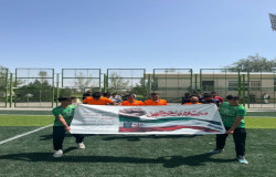 بازیکنان نوجوان سالروز آزادسازی خرمشهر را گرامی داشتند
