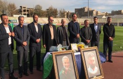 مراسم گرامیداشت شهید سرلشگر طهرانی مقدم توسط رییس هیات فوتبال استان تهران برگزار شد