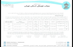 در خصوص گزارش بازی تیم های ایمن تجهیز آریا و داماش تهران