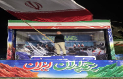 حضور مسئولان هیات فوتبال در سکوی پرچمداران ایران