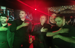 مراسم عزاداری شب تاسوعا در هیات فوتبال برگزار شد