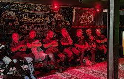 مراسم عزاداری شب تاسوعا در هیات فوتبال برگزار شد