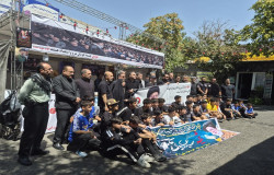 حضور مسئولان هیات فوتبال در موکب اداره کل ورزش و جوانان