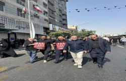 حضور میرشاد ماجدی در مراسم تشییع پیکرپاک شهداء