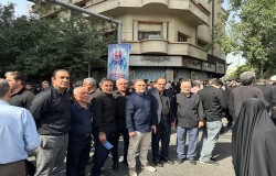 حضور میرشاد ماجدی در مراسم تشییع پیکرپاک شهداء