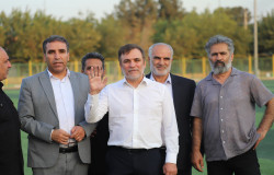 دیدار ماجدی با پیشکسوتان شهر ری و بازدید از زمین های فوتبال